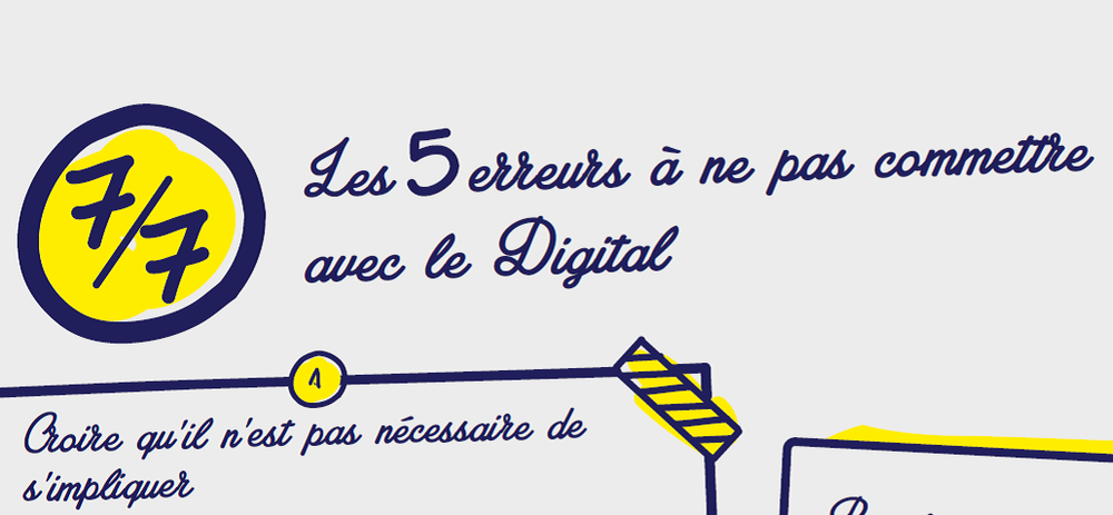 Les 5 erreurs à ne pas commettre avec le digital !