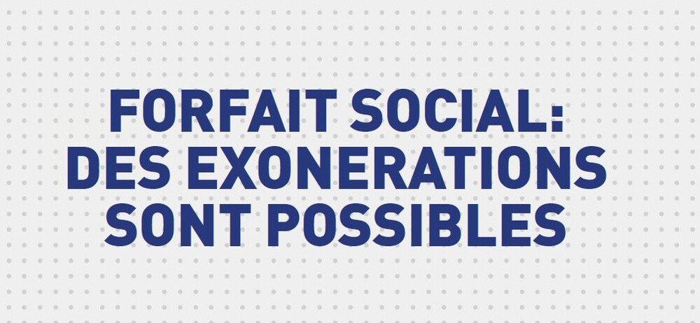 Exonération du forfait social